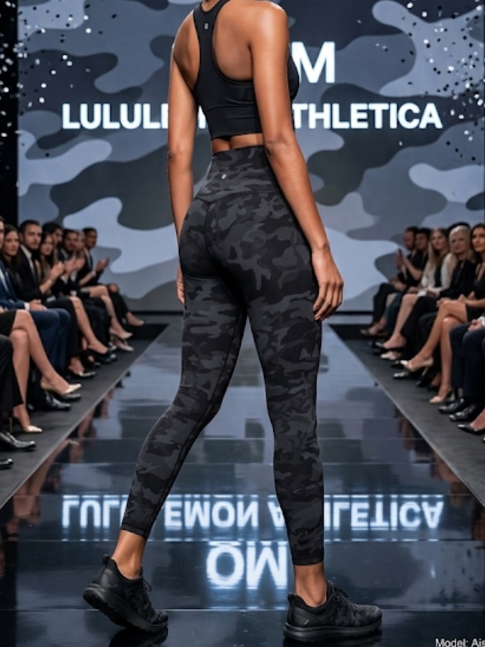 lululemon athletica Black Camo High-Rise Leggings